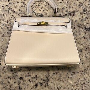 25 CM white Kelly bag